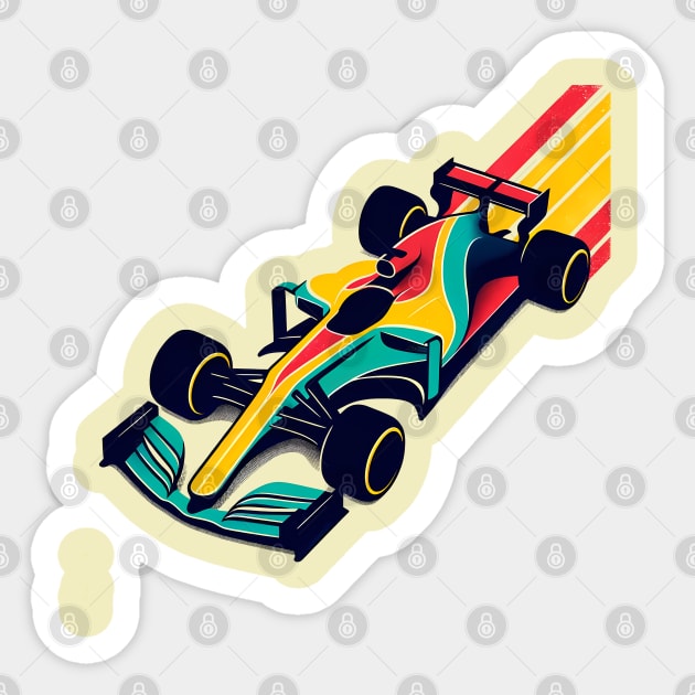 formula 1 car Sticker by TaevasDesign